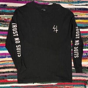 Lurking Class / Sketchy Tank Black Long Sleeve Graphic Tee